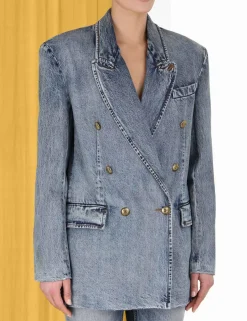Sale ZIMMERMANN Luminosity Denim Blazer