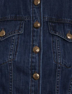 Sale ZIMMERMANN Luminosity Denim Corset Shirt