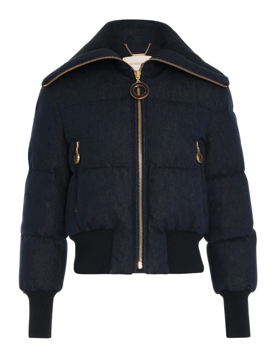 New ZIMMERMANN Luminosity Denim Down Jacket