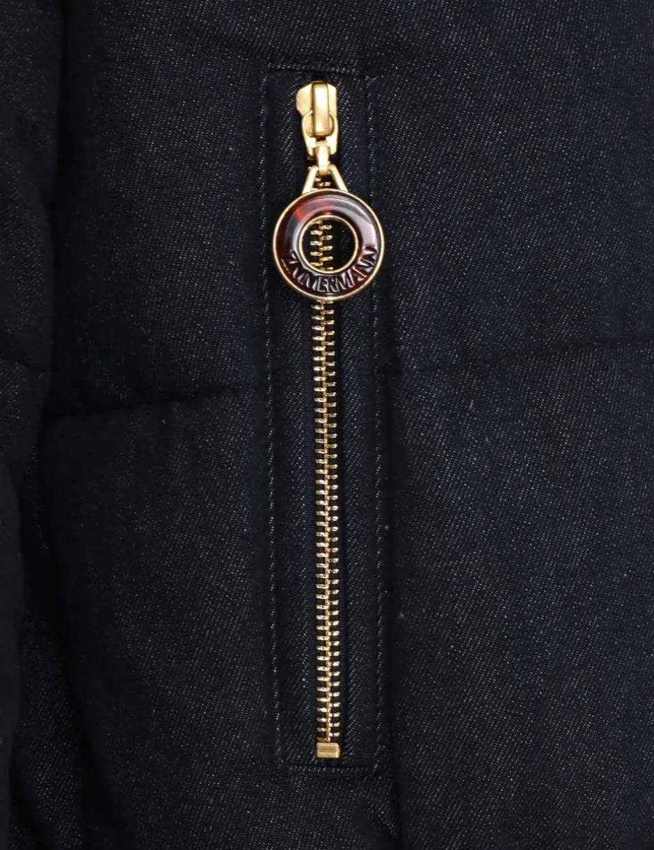 Discount ZIMMERMANN Luminosity Denim Down Jacket