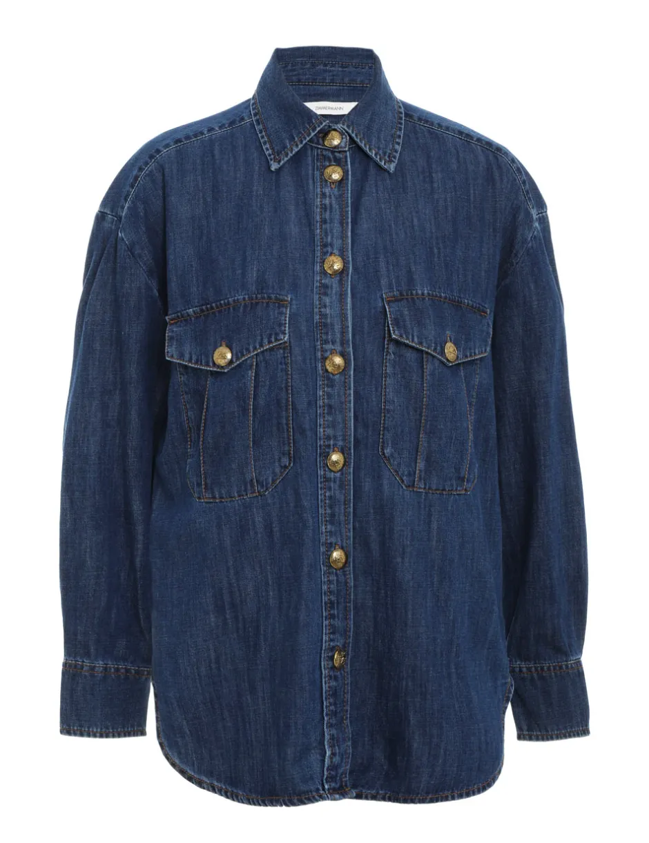 ZIMMERMANN Luminosity Denim Shirt