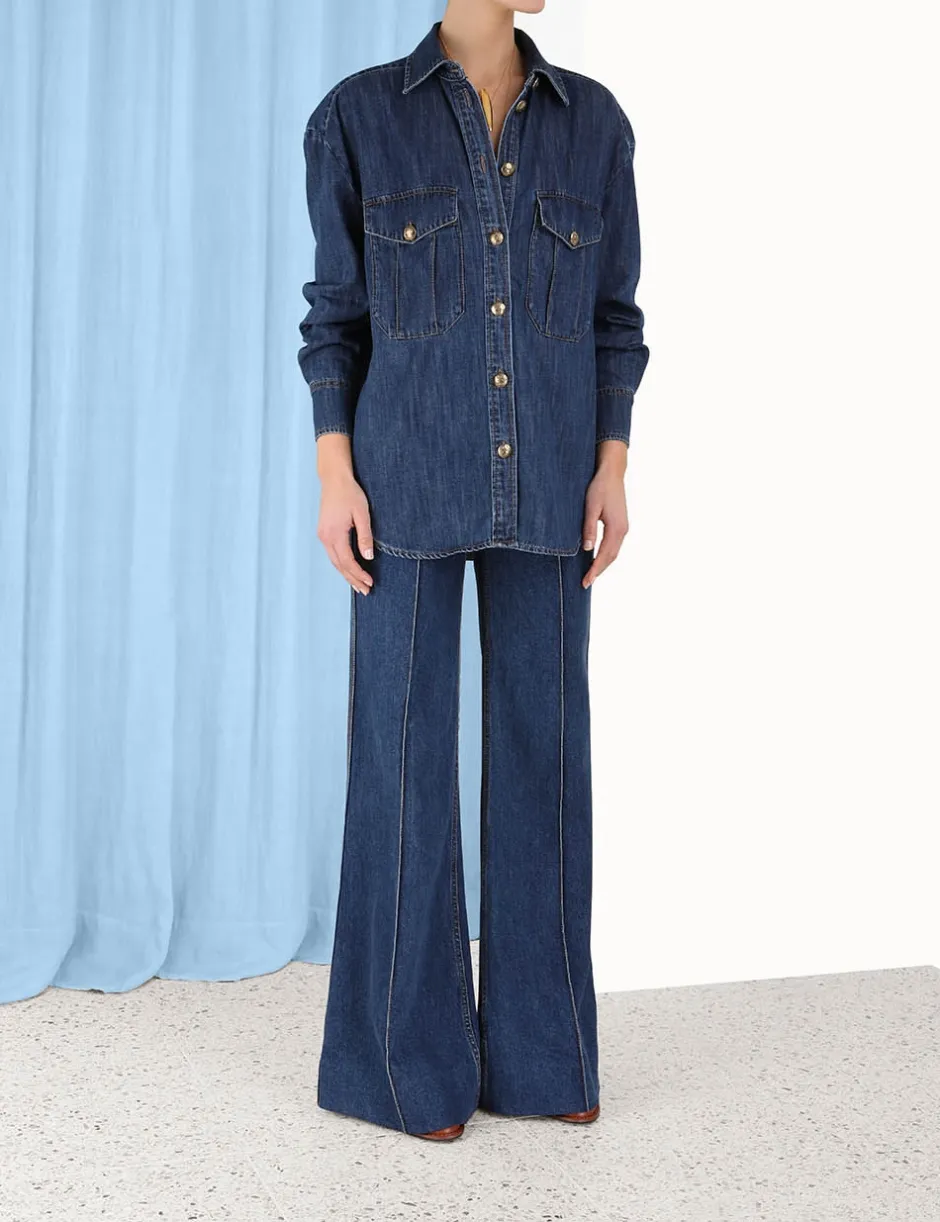 ZIMMERMANN Luminosity Denim Shirt