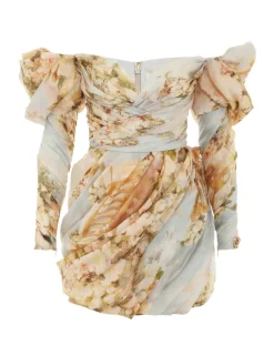 Hot ZIMMERMANN Luminosity Drape Mini Dress