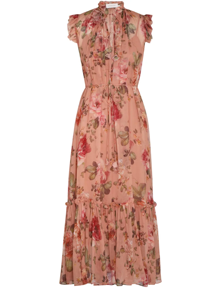 Clearance ZIMMERMANN Luminosity Flutter Dress