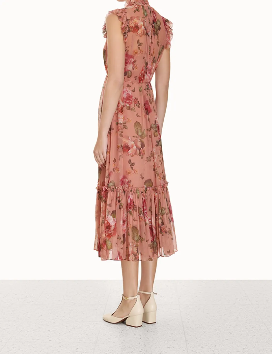 Clearance ZIMMERMANN Luminosity Flutter Dress