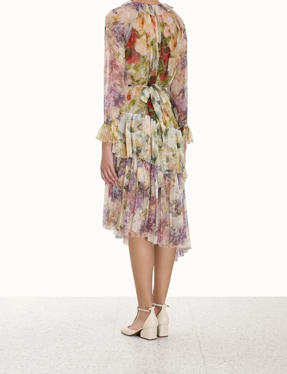 Discount ZIMMERMANN Luminosity Frill Midi Dress