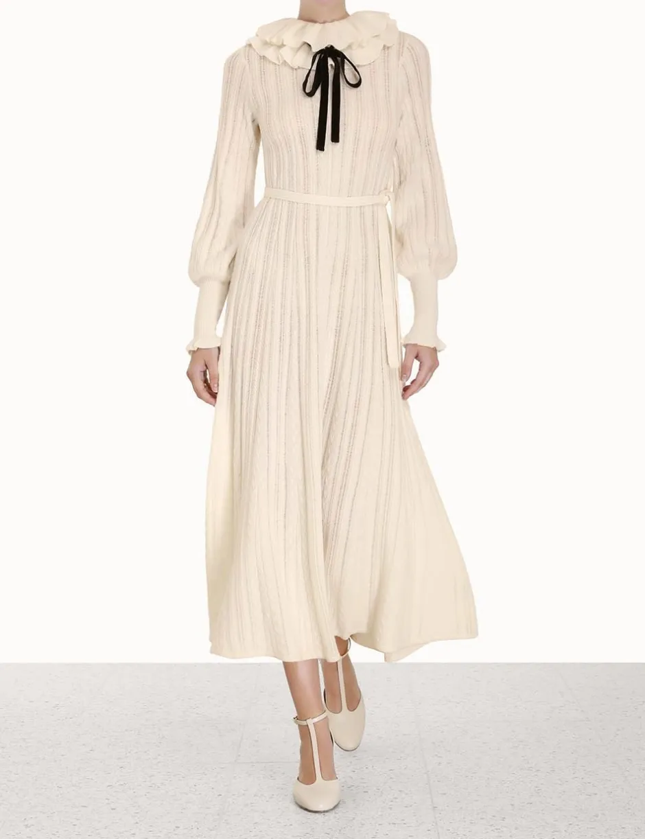 New ZIMMERMANN Luminosity Frill Neck Dress
