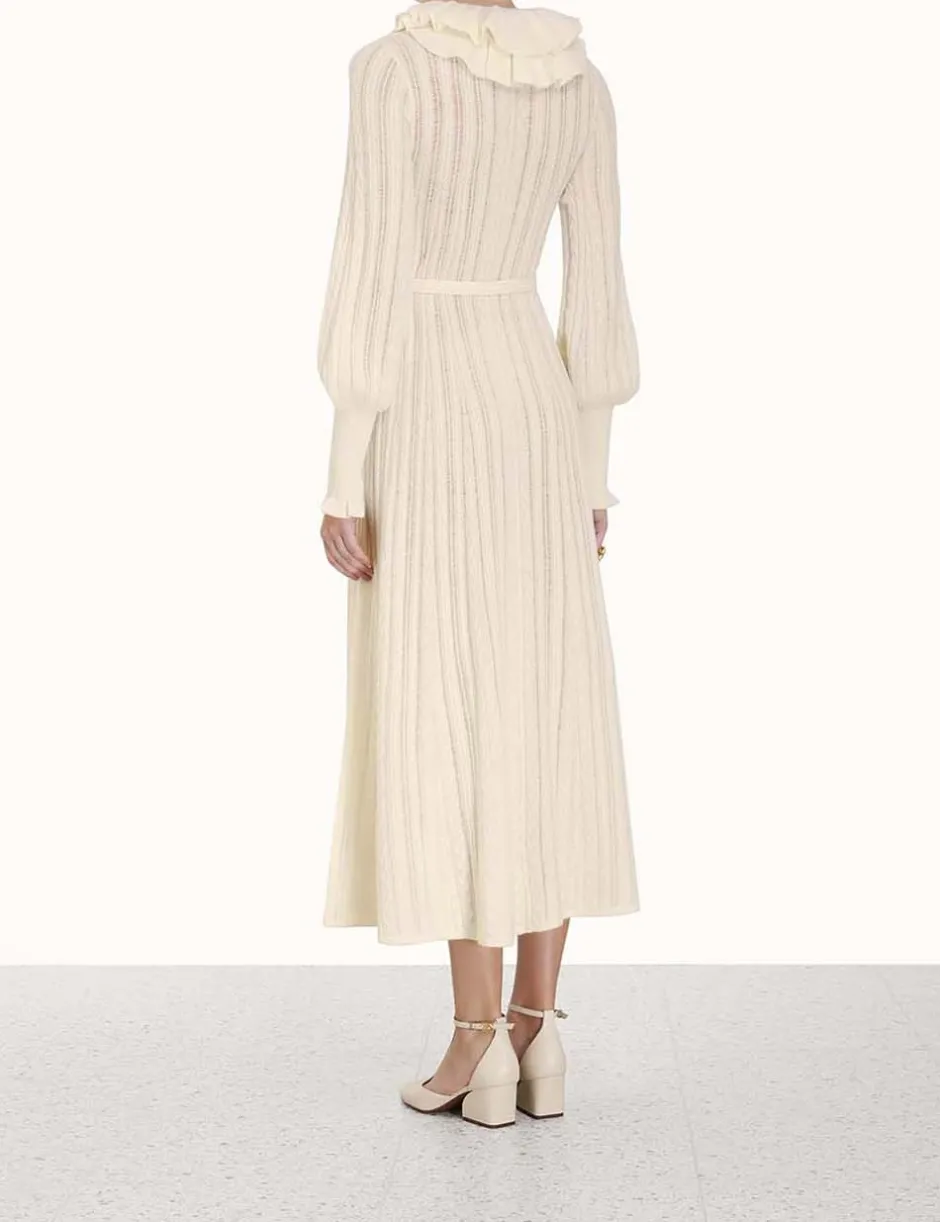 New ZIMMERMANN Luminosity Frill Neck Dress