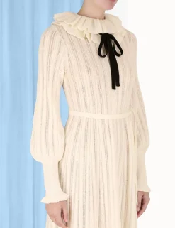 Online ZIMMERMANN Luminosity Frill Neck Dress