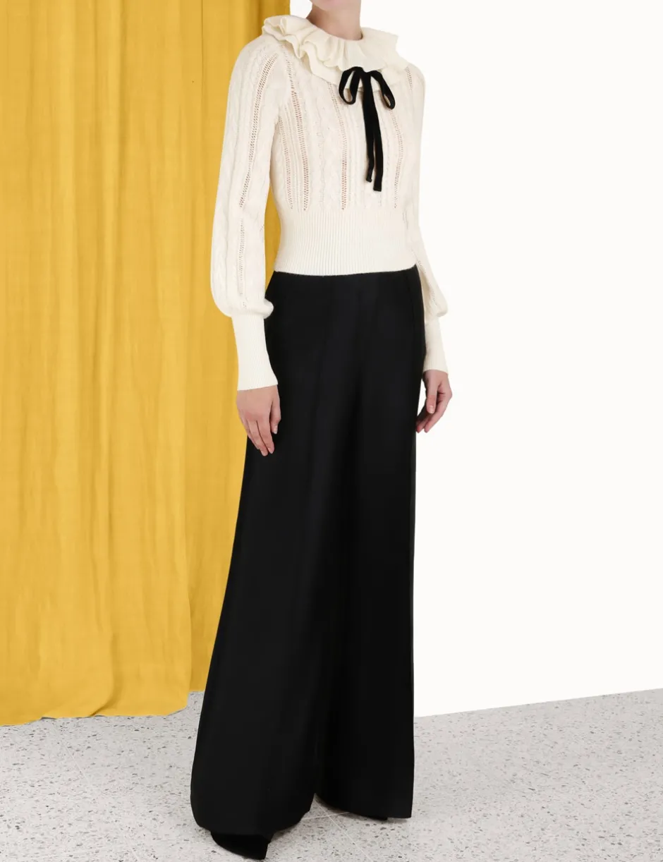 Discount ZIMMERMANN Luminosity Frill Neck Sweater