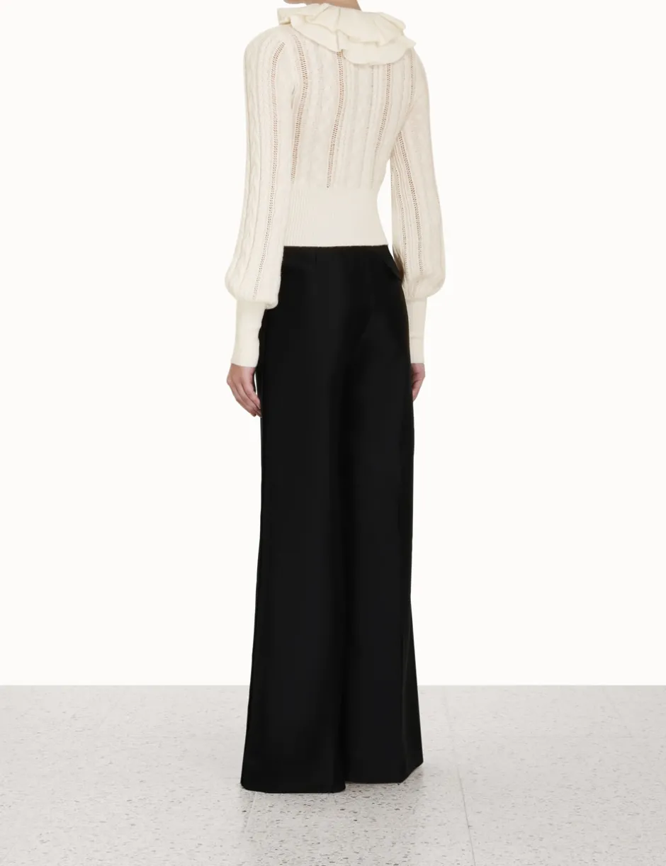 Discount ZIMMERMANN Luminosity Frill Neck Sweater