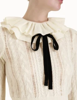 Discount ZIMMERMANN Luminosity Frill Neck Sweater
