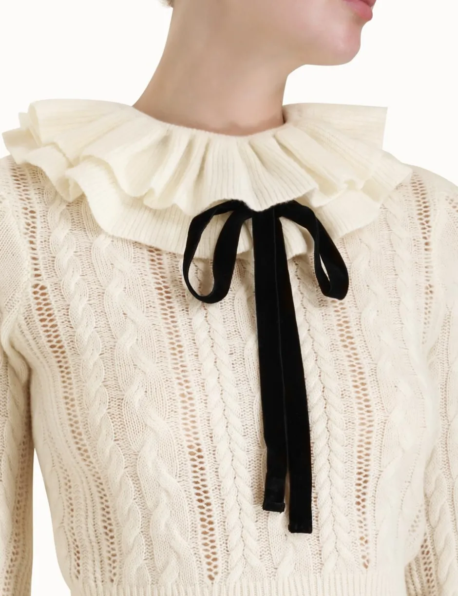 Discount ZIMMERMANN Luminosity Frill Neck Sweater