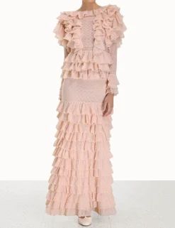 New ZIMMERMANN Luminosity Frill V-Neck Top