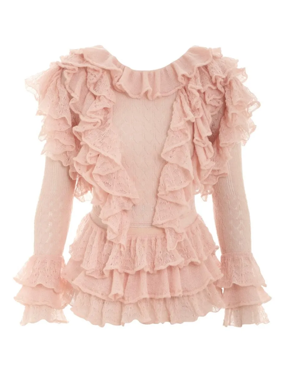 New ZIMMERMANN Luminosity Frill V-Neck Top