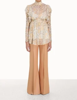 Clearance ZIMMERMANN Luminosity Gathered Blouse