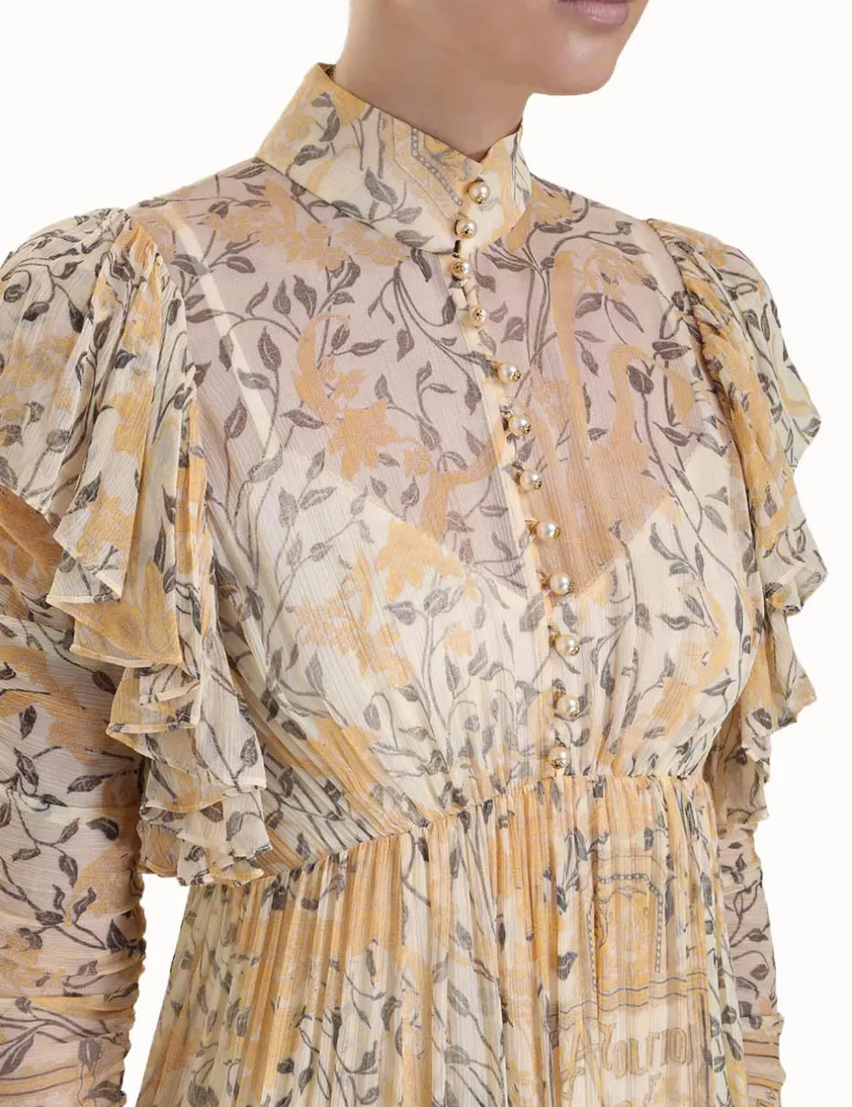 Best ZIMMERMANN Luminosity Gathered Midi Dress