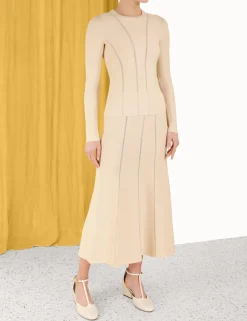 New ZIMMERMANN Luminosity Knit Panelled Top