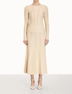 Best ZIMMERMANN Luminosity Knit Panelled Skirt