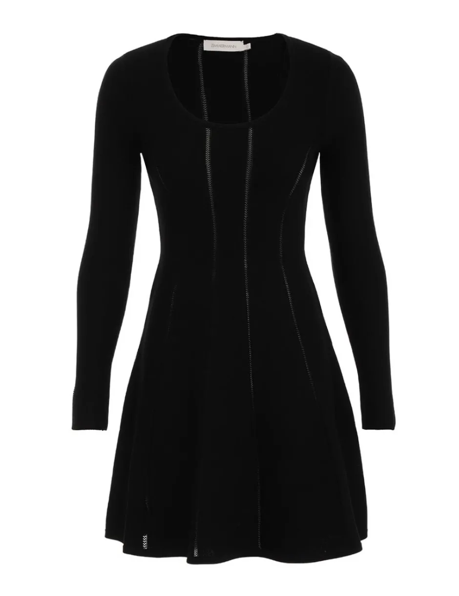 Online ZIMMERMANN Luminosity Knit Panelled Mini
