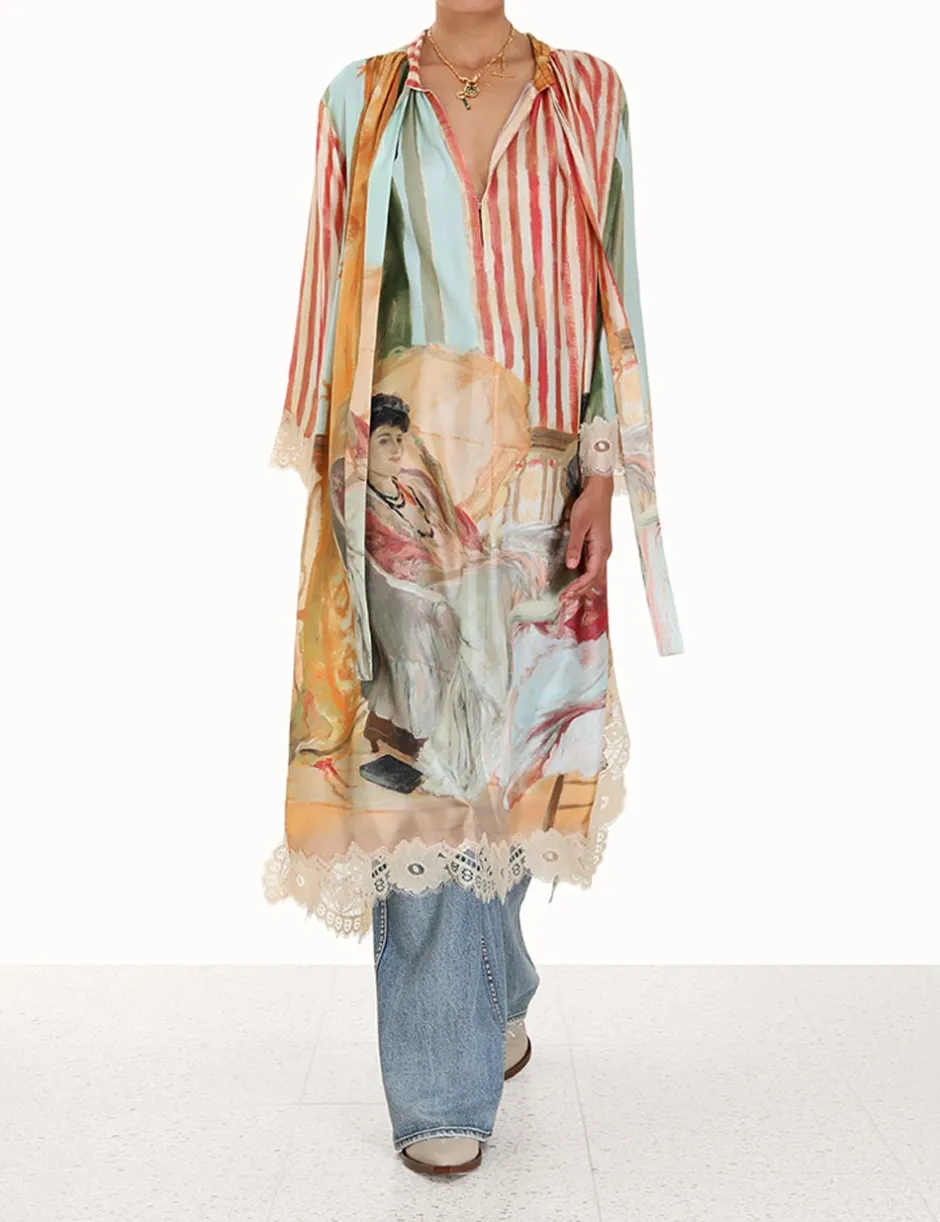 Outlet ZIMMERMANN Luminosity Lace Back Midi