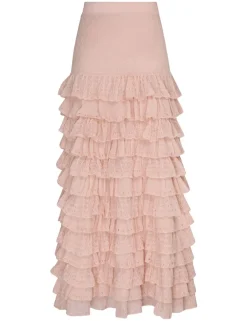 Outlet ZIMMERMANN Luminosity Lace Frill Skirt