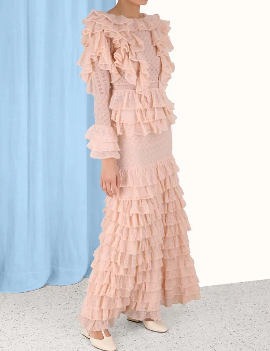 Clearance ZIMMERMANN Luminosity Lace Frill Skirt