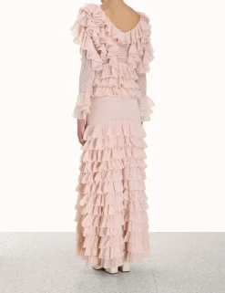 Clearance ZIMMERMANN Luminosity Lace Frill Skirt