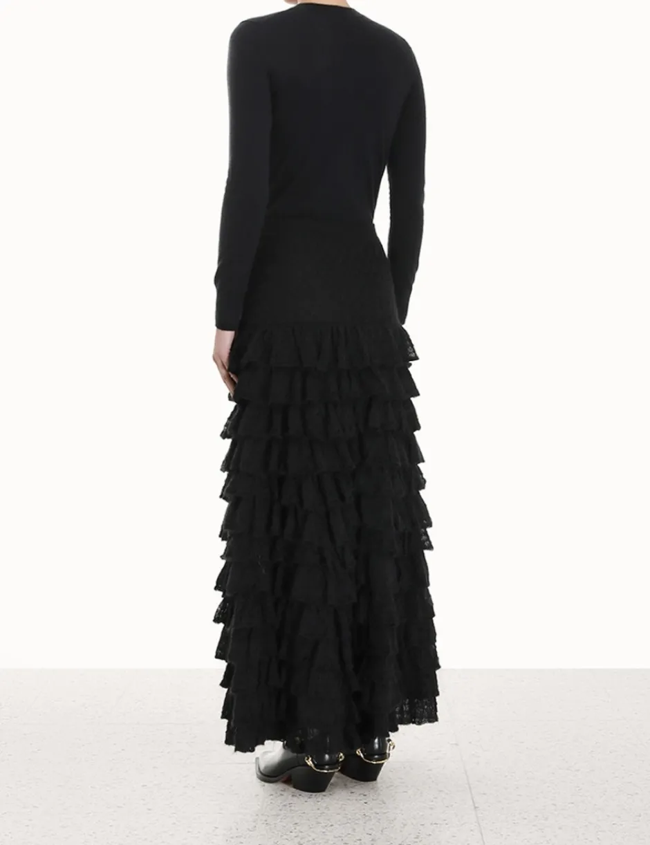 Online ZIMMERMANN Luminosity Lace Frill Skirt