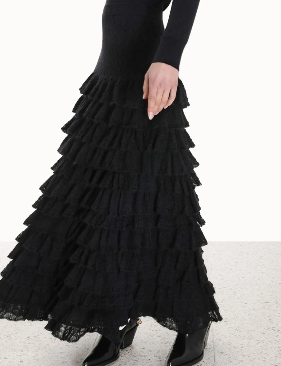 Online ZIMMERMANN Luminosity Lace Frill Skirt