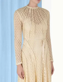 New ZIMMERMANN Luminosity Lace Panelled Midi