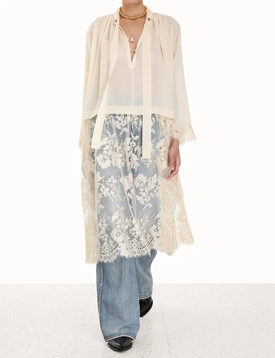 Best ZIMMERMANN Luminosity Lace Shirt