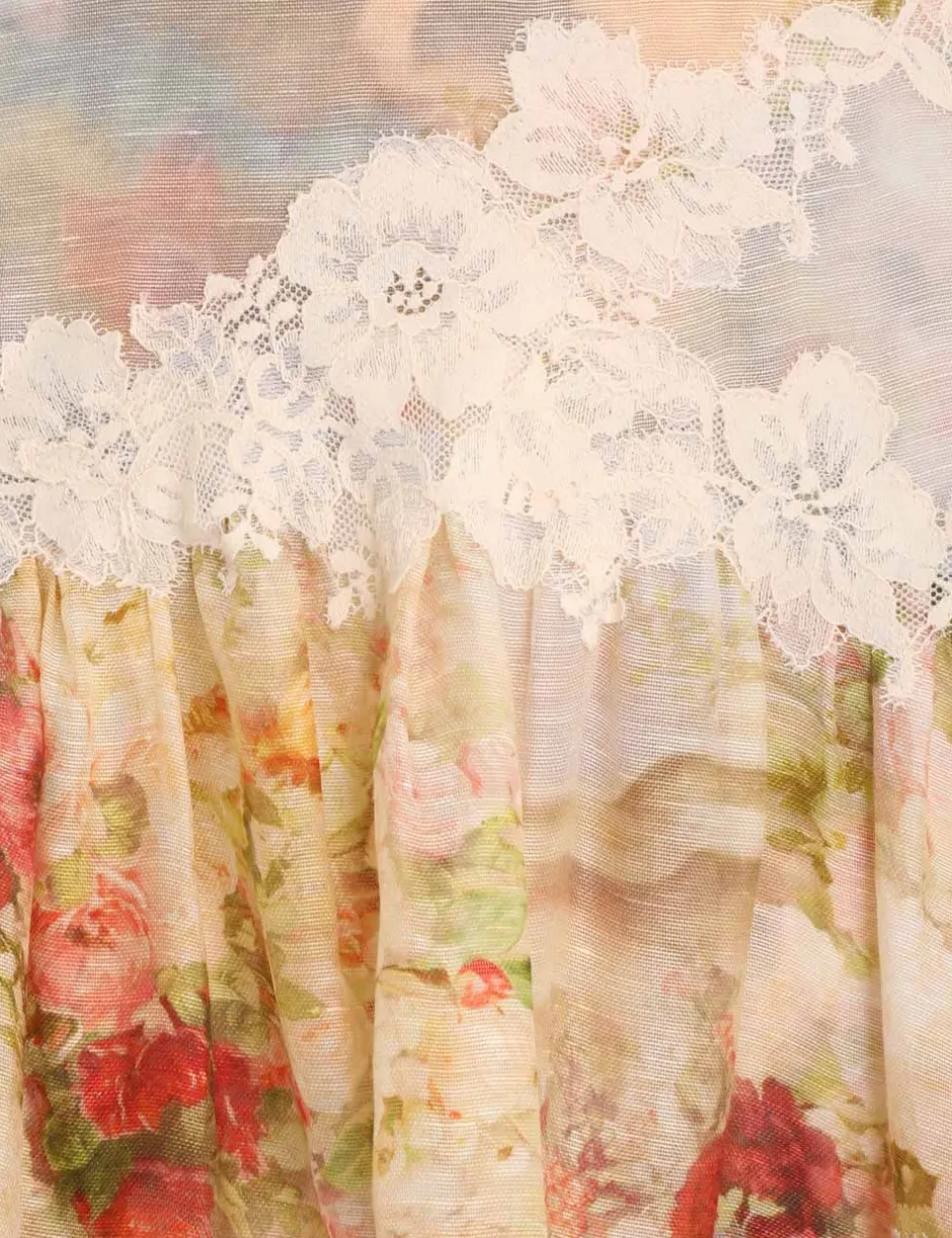 Sale ZIMMERMANN Luminosity Lace Spliced Skirt