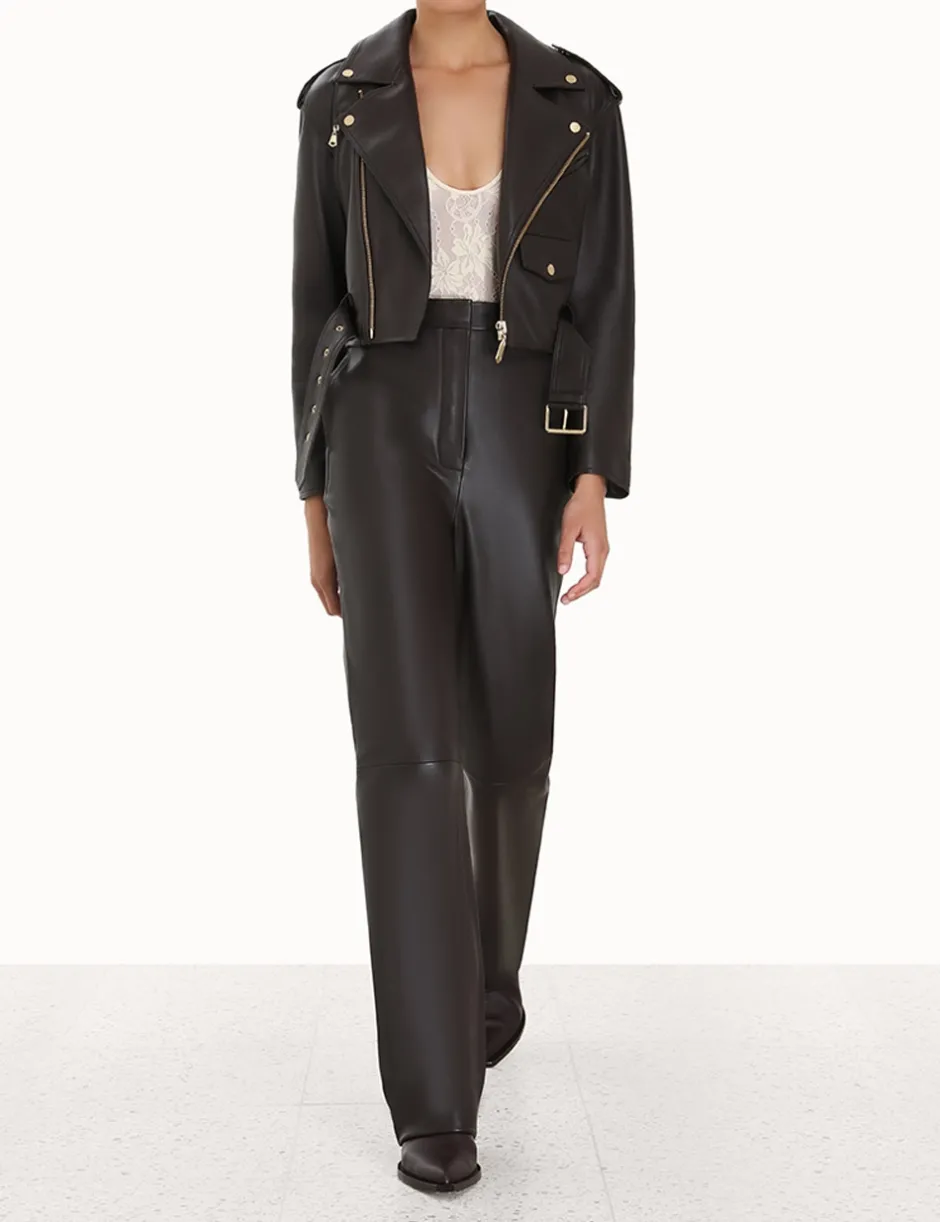 Sale ZIMMERMANN Luminosity Leather Biker