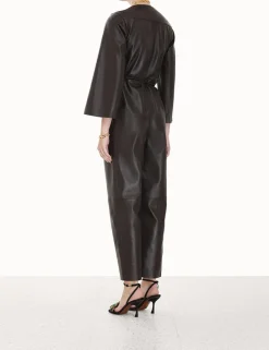 Discount ZIMMERMANN Luminosity Leather Jumpsuit
