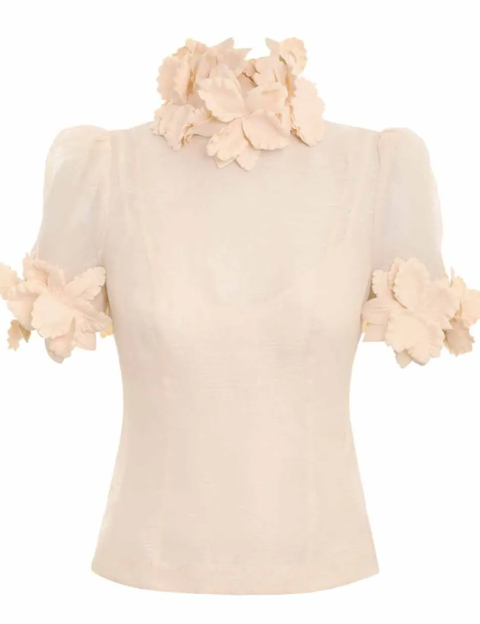 Online ZIMMERMANN Luminosity Liftoff Flower Top