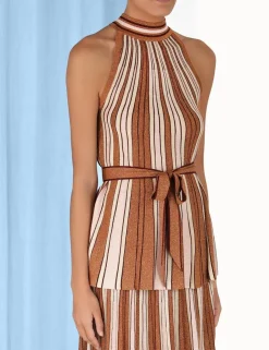 Discount ZIMMERMANN Luminosity Lurex Halter Top