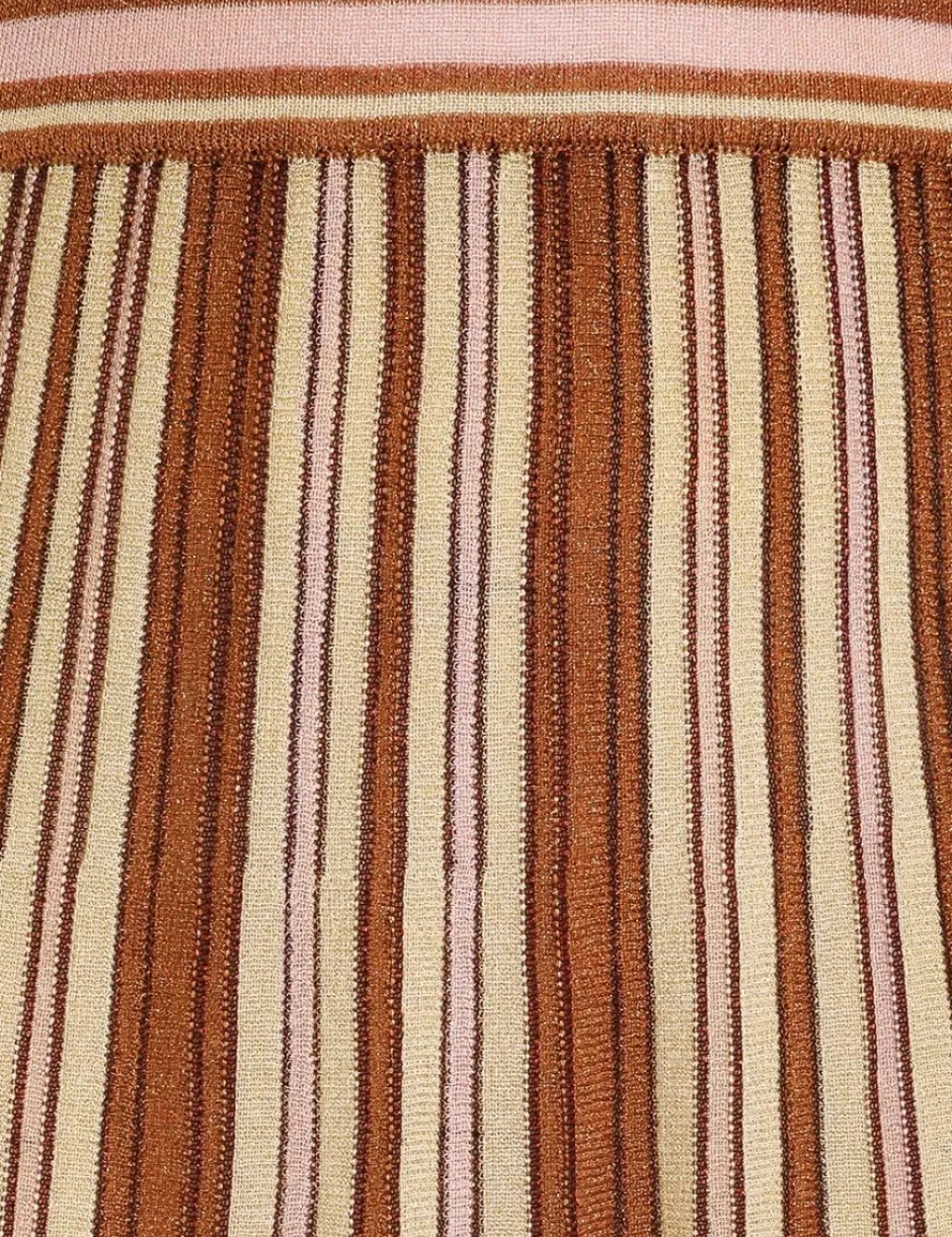 Outlet ZIMMERMANN Luminosity Lurex Stripe Skirt