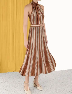 ZIMMERMANN Luminosity Lurex Stripe Skirt