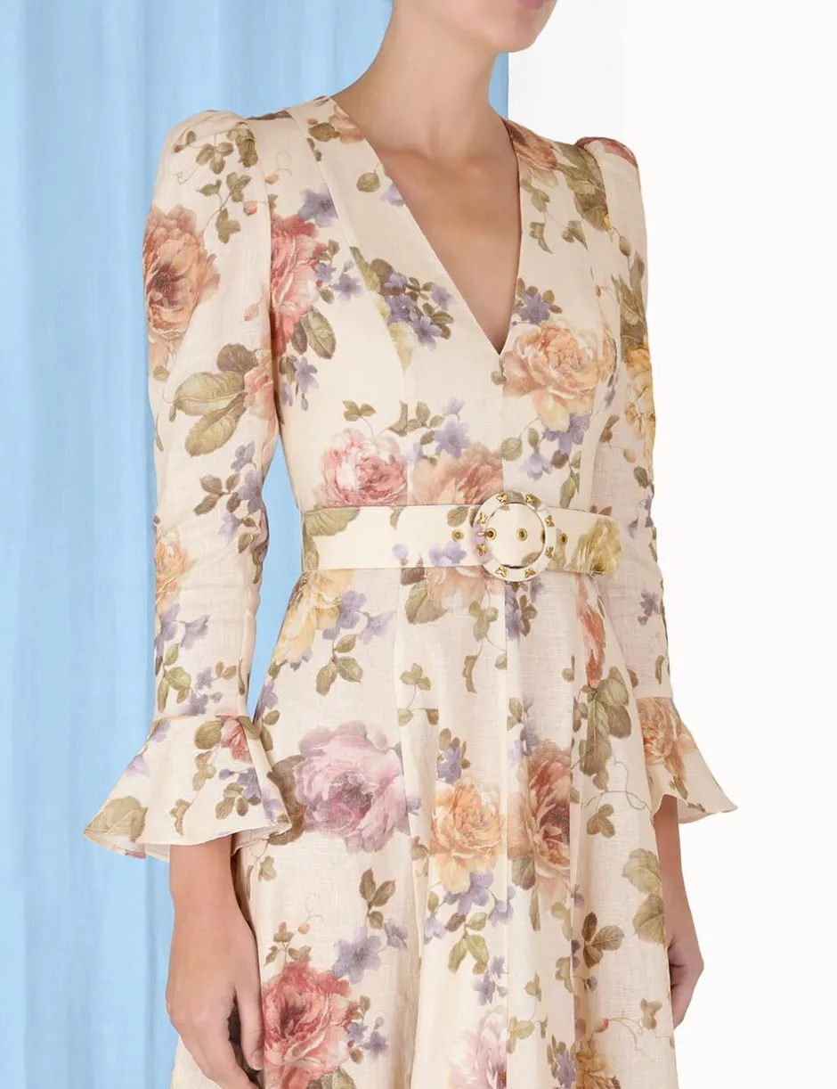 Outlet ZIMMERMANN Luminosity Midi Dress