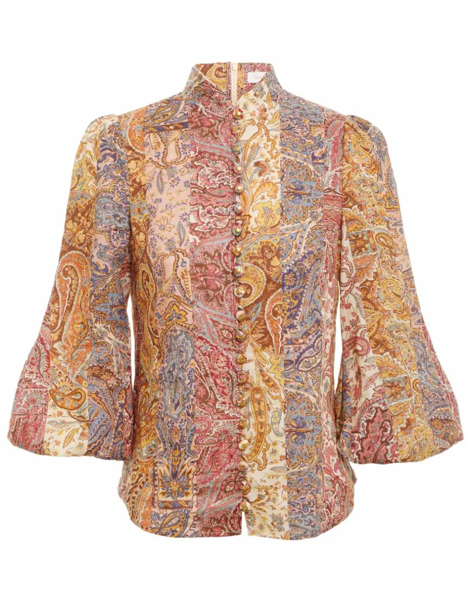 Hot ZIMMERMANN Luminosity Paisley Blouse