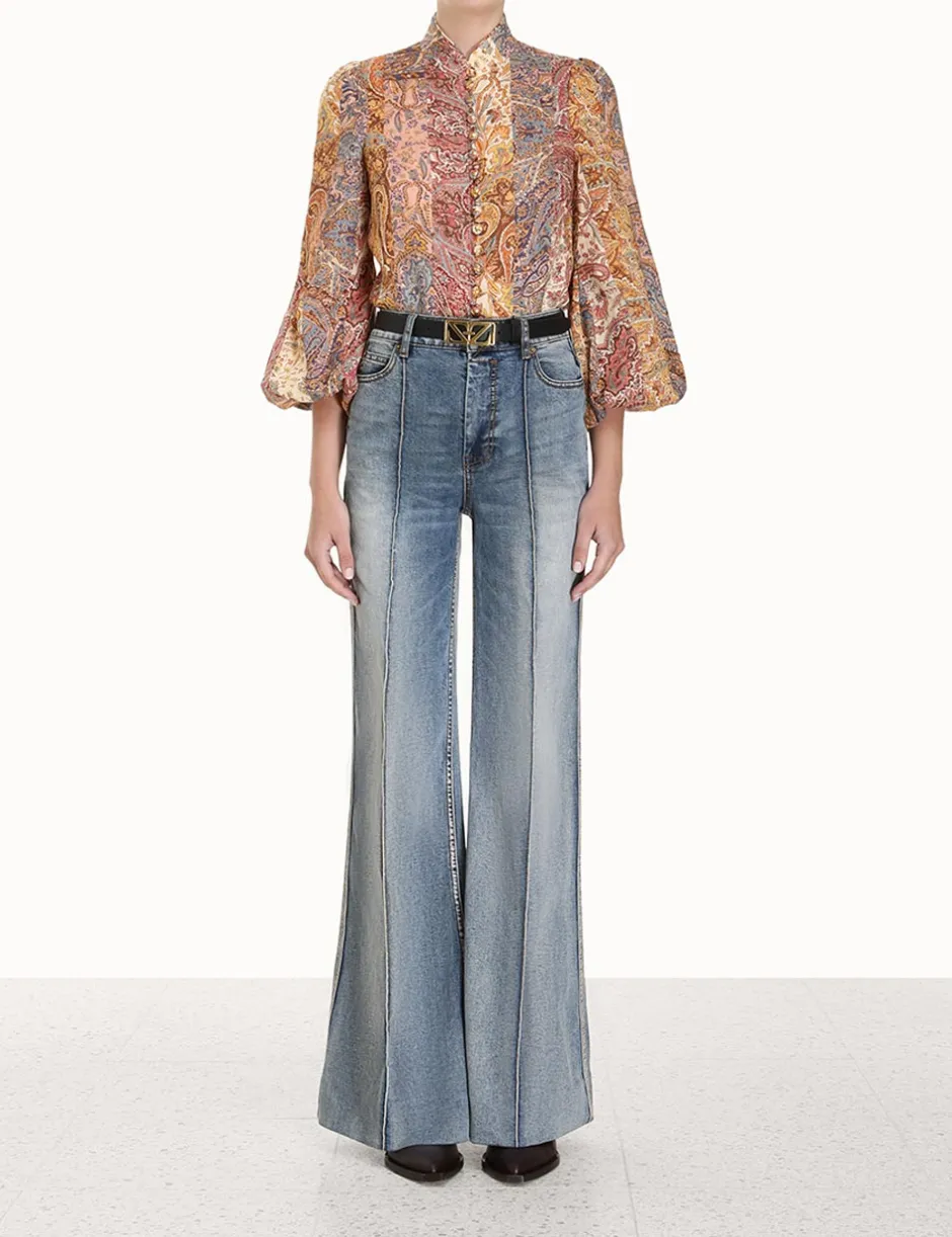 Hot ZIMMERMANN Luminosity Paisley Blouse