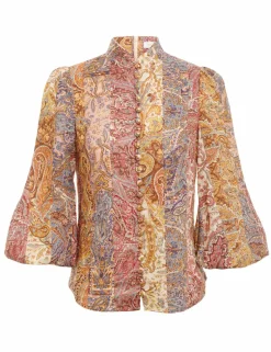 Clearance ZIMMERMANN Luminosity Paisley Blouse