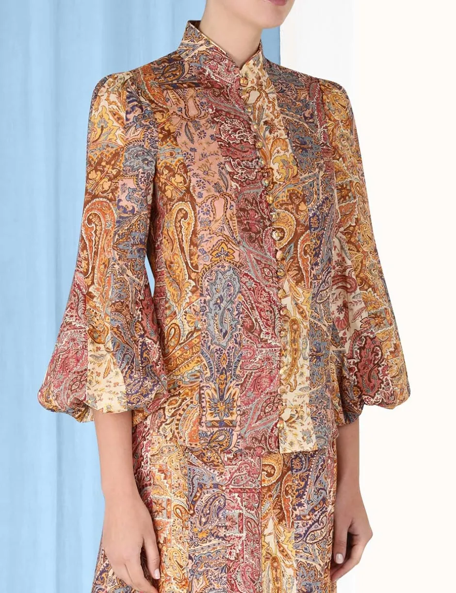 Clearance ZIMMERMANN Luminosity Paisley Blouse