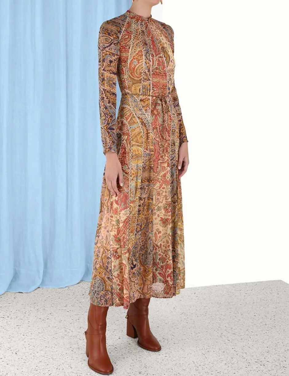 Sale ZIMMERMANN Luminosity Panelled Midi Dress