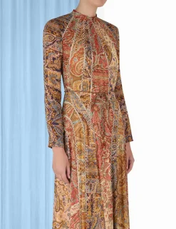 Sale ZIMMERMANN Luminosity Panelled Midi Dress
