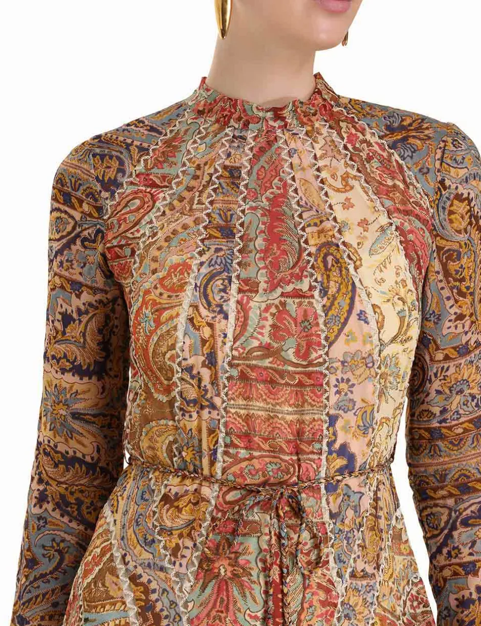Sale ZIMMERMANN Luminosity Panelled Midi Dress