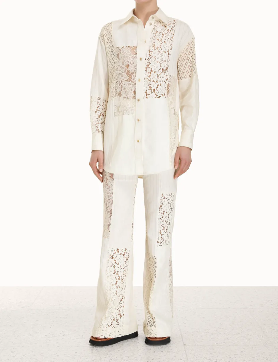 Outlet ZIMMERMANN Luminosity Patch Lace Pant
