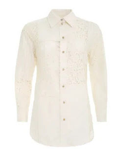 Best ZIMMERMANN Luminosity Patch Lace Shirt