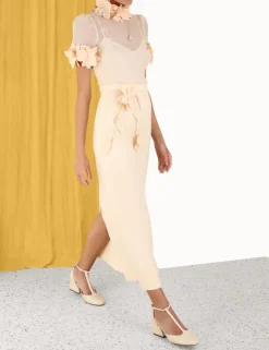 Outlet ZIMMERMANN Luminosity Pencil Midi Skirt